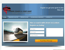 Tablet Screenshot of lisbon-coach-hire.com